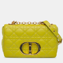 Dior: Жёлтая сумка 