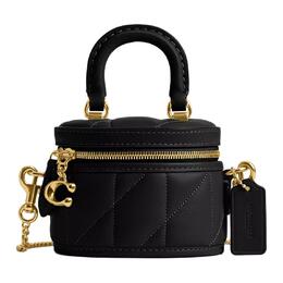 Сумка через плечо Trail Nappa Leather, миниатюрная женская сумка черного цвета Coach cu144-b4bk