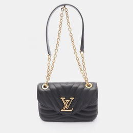 Louis Vuitton New Wave Chain PM Black Leather Shoulder Bag (1196783)