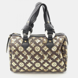 Louis Vuitton: Чёрная сумка  Speedy 30