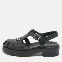 Prada: Чёрные сандалии 