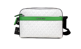 Сумка-переноска Cooper Small Bright White Palm Signature из ПВХ Michael Kors 0196163790886