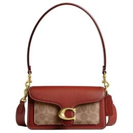 Сумка через плечо из телячьей кожи Tabby, кросс-боди, женская коричневая Coach Trumpets cy200-b4nq4