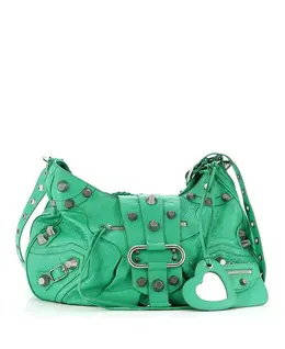 Кожаная сумка-тоут Le Cagole среднего размера Pre-Owned Balenciaga, зеленый 21240618 | green