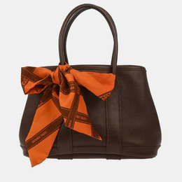 Hermes: Коричневая сумка-шоппер 