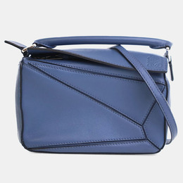 Loewe Blue Mini Calfskin Puzzle Satchel 1230350