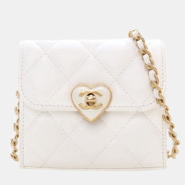 Chanel: Белая сумка через плечо 