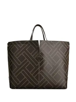 Сумка-тоут Di intarsio-maxi Tod's, коричневый 29994308 | коричневый