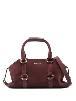 Alexander McQueen suede ring-detail satchel 31035630