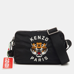 Kenzo: Чёрная сумка через плечо  Tiger
