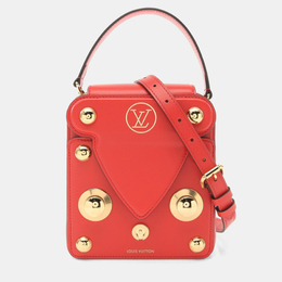 Louis Vuitton S Lock Red Leather Top Handle Bag 1226220