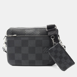 Louis Vuitton Trio Limited Edition Damier Graphite 3D Messenger Bag 1226289