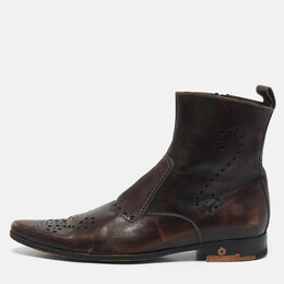 Dolce & Gabbana: Коричневые ботинки 