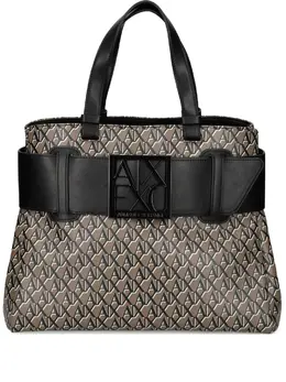 Сумка-тоут с пряжкой-логотипом Armani Exchange, коричневый 31904218 | коричневый