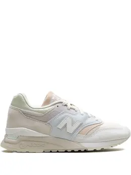 New Balance: Белые кроссовки 