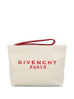 Givenchy logo-print clutch bag 31917907