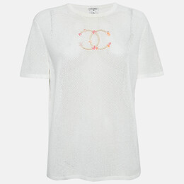 Chanel: Белая футболка 