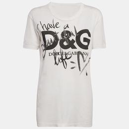 Dolce & Gabbana: Белая футболка  T