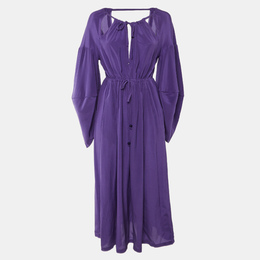 Fendi: Фиолетовое платье 