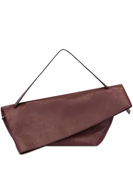 Alberta Ferretti asymmetric folded leather clutch bag 29778262