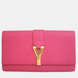 Saint Laurent Paris: Розовый клатч 