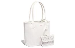 Goyard Сумка тоут мини женская с комбинацией холста и кожи, White anjousmincg | white