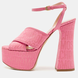 Moschino: Розовые сандалии 