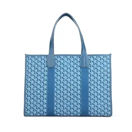 Goyard Сумка-шоппер из телячьей кожи унисекс среднего размера океанский синий villetmmltj-22cl22x