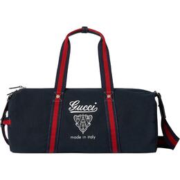 Gucci Тканевая сумка для путешествий мужская тёмно-синяя 816866-fad78-4044