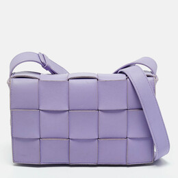 Bottega Veneta Lilac Intrecciato Leather Cassette Shoulder Bag 1208644