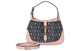 Gucci Джинсовый клатч с кожаной отделкой мини женский разноцветный 637092-2kqrg-4498