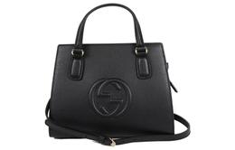 Gucci Кожаная сумка-тоут, шоппер, сумка через плечо, кроссбоди, женская сумочка черная 607722-cao0g-1000