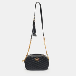 Tory Burch Black Quilted Leather Kira Camera Shoulder Bag 1209625