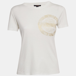 Louis Vuitton: Белая футболка 