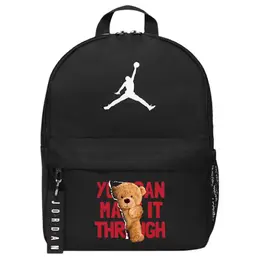 Jordan Полиэстеровый рюкзак обычный унисекс черный, Panda 1 dv5304-010（team378-mm f2) | panda 1