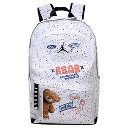 Jordan Полиэстеровый рюкзак унисекс белый, Plush Bear jd2133032gs-008(team378-sm p4) | plush bear