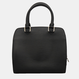 Louis Vuitton: Чёрная сумка на руку  Épi Pont Neuf