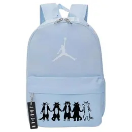 Jordan Полиэстеровый рюкзак Unisex Blue, Kitten Friendship jd2213008td-010(team378-卡 f2） | kitten friendship