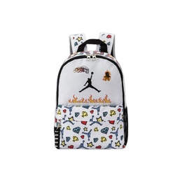 Jordan Полиэстеровый рюкзак обычный унисекс белый, Flame Skeleton dz3755-100(team378-zimu x1) | flame skeleton