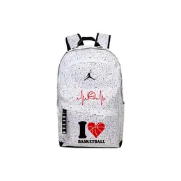 Jordan Полиэстеровый рюкзак унисекс белый, I Love Basketball jd2133032gs-008（team378-nz e3) | i love basketball