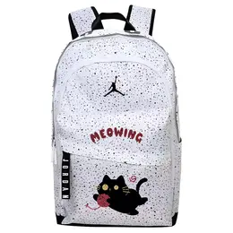 Jordan Полиэстеровый рюкзак обычный унисекс Baby's Breath, Cat Red String Ball jd2133032gs-008（team378-宇 f2) | cat red string ball