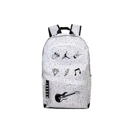 Jordan Полиэстеровый рюкзак унисекс белый, Rock Graffiti jd2133032gs-008（team378-nz e3) | rock graffiti