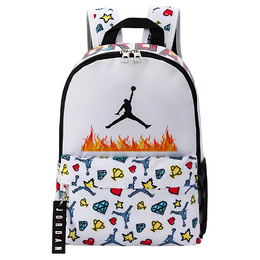Jordan Полиэстеровый рюкзак женский белый, Flame dz3755-100(team378-mao p4) | flame