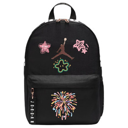 Jordan Полиэстеровый рюкзак с белой печатью унисекс черный, Black dv5304-013(team378-xx p4) | black