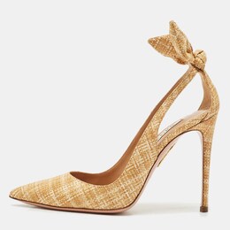 Aquazzura: Бежевые туфли  Bow Tie