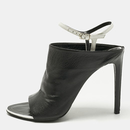 Balenciaga: Чёрные перчатки 