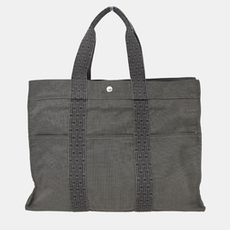 Hermes: Серая сумка-шоппер 