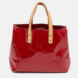 Louis Vuitton Red Monogram Vernis Reade PM Bag 1229439