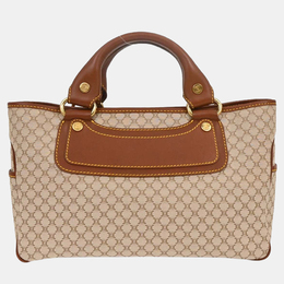 Celine: Бежевая сумка-шоппер 