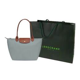 Longchamp Сумка-шоппер Le Pliage Recycled Canvas среднего размера женская стальная 2605089p80